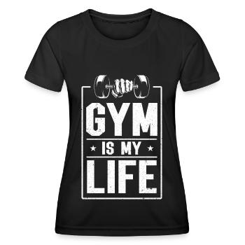 Bodybuilder Body Building Strength Training Cadeau - T-shirt sport Femme - noir - Devant - AI Model Female 172 light (172cm)