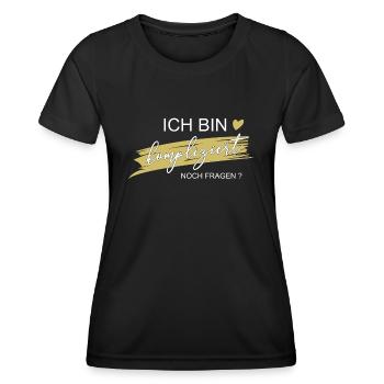 Ich bin kompliziert! Noch Fragen? - Geschenk - Frauen Funktions-T-Shirt - Schwarz - Vorne - AI Model Female 172 light (172cm)