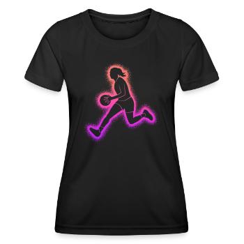 Basketteur Basketteur - T-shirt sport Femme - noir - Devant - AI Model Female 172 light (172cm)