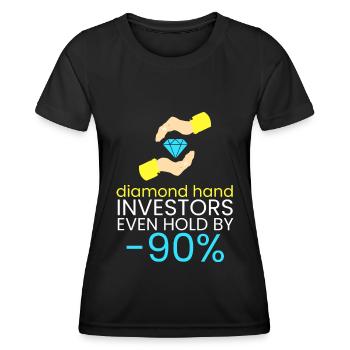 Diamond hands never sell - Women's Functional T-Shirt - black - Front - AI Model Female 172 light (172cm)