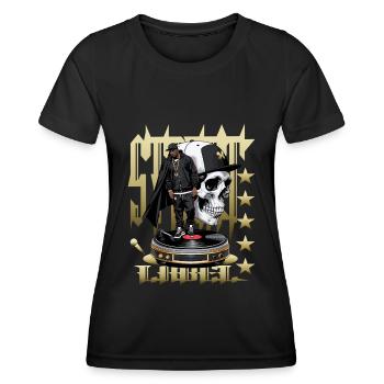 Rappeurs de rue - T-shirt sport Femme - noir - Devant - AI Model Female 172 light (172cm)
