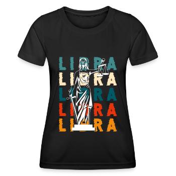 Waage Konstellation - Frauen Funktions-T-Shirt - Schwarz - Vorne - AI Model Female 172 light (172cm)