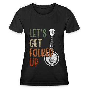 Music, party, pop music - Women's Functional T-Shirt - black - Front - AI Model Female 172 light (172cm)