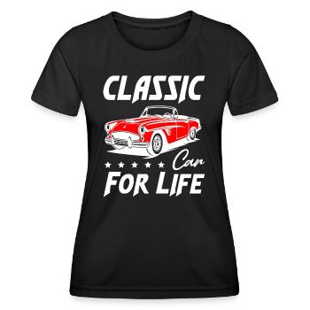 Classic Car For Life - Frauen Funktions-T-Shirt - Schwarz - Vorne - AI Model Female 172 light (172cm)