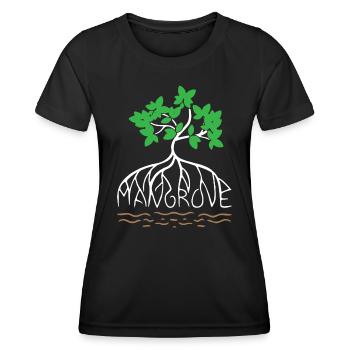 Mangrove Sauver le monde - T-shirt sport Femme - noir - Devant - AI Model Female 172 light (172cm)