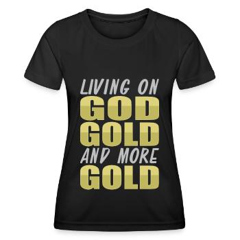 Gold Mining Gold Mine - Women's Functional T-Shirt - black - Front - AI Model Female 172 light (172cm)