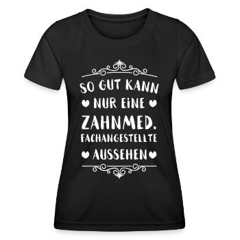 Zahnmedizinische Fachangestellte - Frauen Funktions-T-Shirt - Schwarz - Vorne - AI Model Female 172 light (172cm)