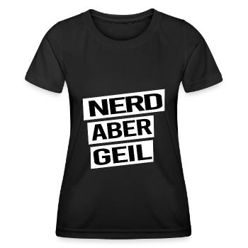 administrator IT abteilung computer nerd aber geil - Frauen Funktions-T-Shirt - Schwarz - Vorne - AI Model Female 172 light (172cm)