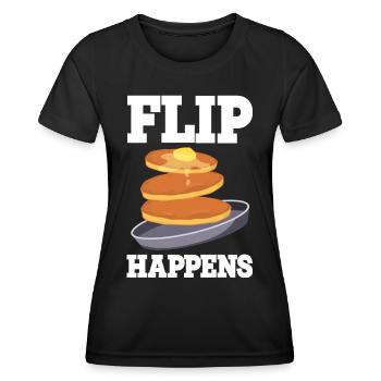 Pfannkuchen - Frauen Funktions-T-Shirt - Schwarz - Vorne - AI Model Female 172 light (172cm)