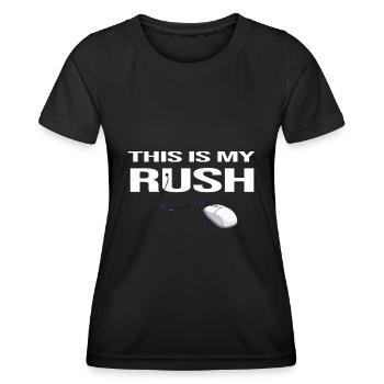 Gamer Nerds Online Gameplay Rush Gambler Communauté - T-shirt sport Femme - noir - Devant - AI Model Female 172 light (172cm)