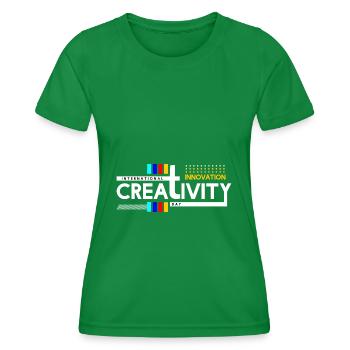 Internationale Kreativität und Innovation 2 - Frauen Funktions-T-Shirt - Kelly Green - Vorne - AI Model Female 172 dark (172cm)