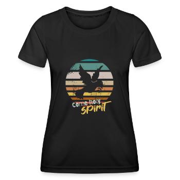 Chemises | Viens Saint - T-shirt sport Femme - noir - Devant - AI Model Female 172 light (172cm)