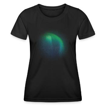 Polarlicht Nordlichter Aurora Borealis - Frauen Funktions-T-Shirt - Schwarz - Vorne - AI Model Female 172 light (172cm)