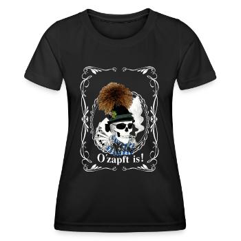 Bayern skull - Frauen Funktions-T-Shirt - Schwarz - Vorne - AI Model Female 172 light (172cm)