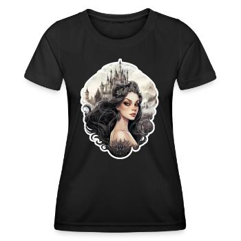 Goth Girl Gothic Princess Mystical Castle - Women's Functional T-Shirt - black - Front - AI Model Female 172 light (172cm)