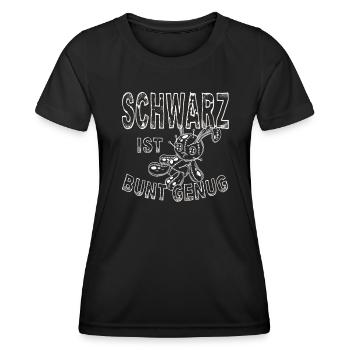 Schwarz ist bunt genug. Voodoo Gothic dark - Frauen Funktions-T-Shirt - Schwarz - Vorne - AI Model Female 172 light (172cm)