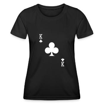 Roi croisé - T-shirt sport Femme - noir - Devant - AI Model Female 172 light (172cm)
