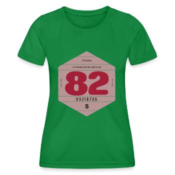 vignette 1982 France rétro vintage voiture - T-shirt sport Femme - vert - Devant - AI Model Female 172 dark (172cm)