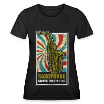 Musiker Musikschule Blaskapelle Konzert - Frauen Funktions-T-Shirt - Schwarz - Vorne - AI Model Female 172 light (172cm)