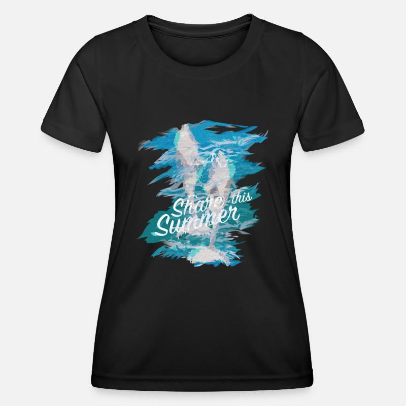 Dolphins - Women's Functional T-Shirt - black
