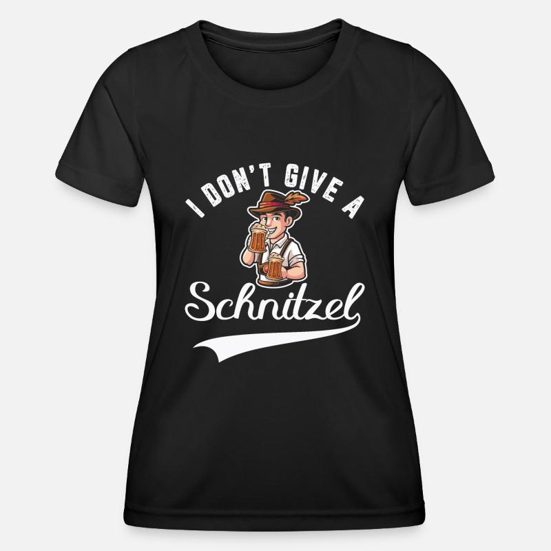 I don't give a Schnitzel - Women's Functional T-Shirt - black