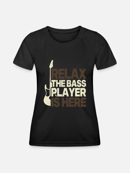 Funny gift for the bass bass guitar bassist - Women's Functional T-Shirt - black