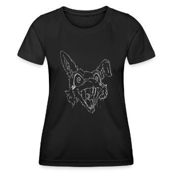 Stoned Rabbit Logo - Frauen Funktions-T-Shirt - Schwarz - Vorne - AI Model Female 172 light (172cm)