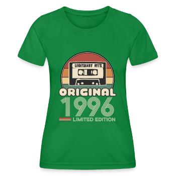 1996 - Frauen Funktions-T-Shirt - Kelly Green - Vorne - AI Model Female 172 dark (172cm)