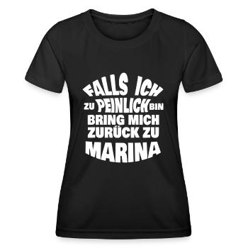 Bachelor Party Marina - Women's Functional T-Shirt - black - Front - AI Model Female 172 light (172cm)