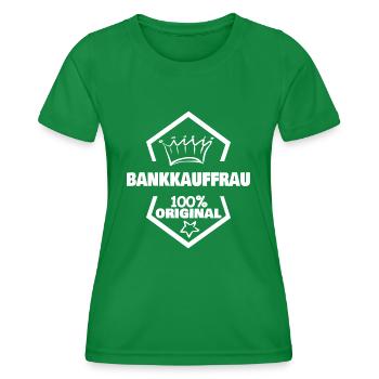 Employé de banque - T-shirt sport Femme - vert - Devant - AI Model Female 172 dark (172cm)