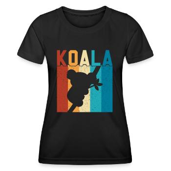 Koala - T-shirt sport Femme - noir - Devant - AI Model Female 172 light (172cm)