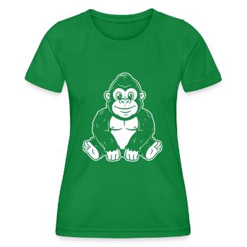 Gorilla - Frauen Funktions-T-Shirt - Kelly Green - Vorne - AI Model Female 172 dark (172cm)