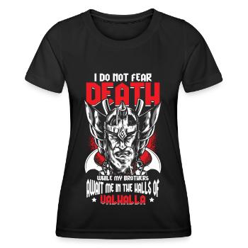 Viking mythologie guerrier - T-shirt sport Femme - noir - Devant - AI Model Female 172 light (172cm)