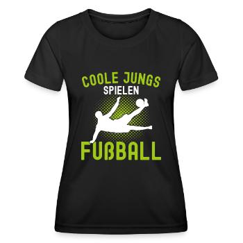 Fußballspieler Geschenk Fußball Fan Fußballer - Frauen Funktions-T-Shirt - Schwarz - Vorne - AI Model Female 172 light (172cm)