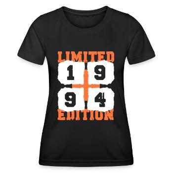 1994 Birthday 28 Years Limited Edition - Women's Functional T-Shirt - black - Front - AI Model Female 172 light (172cm)