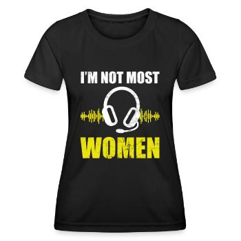 Notrufverteiler Frauen notruf verteiler - Frauen Funktions-T-Shirt - Schwarz - Vorne - AI Model Female 172 light (172cm)