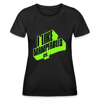 I like Mampfables - Live Healthy in the Spirit - Women's Functional T-Shirt - black - Front - AI Model Female 172 light (172cm)