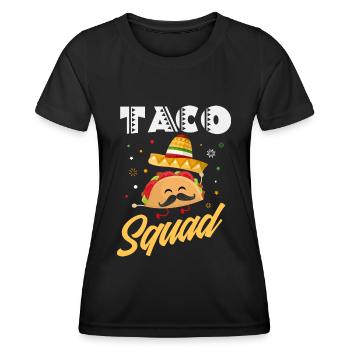 Taco Tacos Apperal - T-shirt sport Femme - noir - Devant - AI Model Female 172 light (172cm)