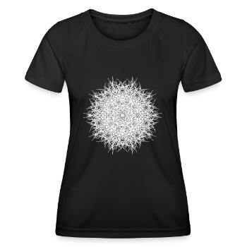 Oriental District Mandala - T-shirt sport Femme - noir - Devant - AI Model Female 172 light (172cm)