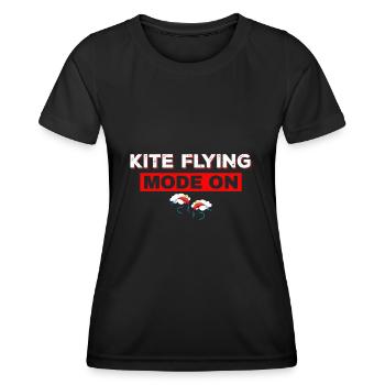 Drachensteigen Drachenflieger Mode - Frauen Funktions-T-Shirt - Schwarz - Vorne - AI Model Female 172 light (172cm)