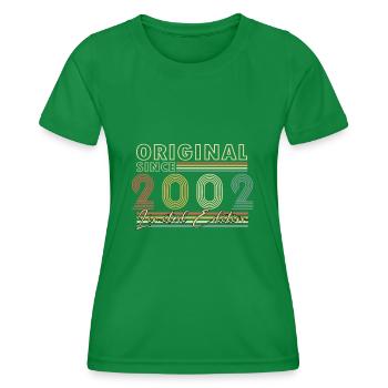 20 years old 2002 vintage retro - Women's Functional T-Shirt - kelly green - Front - AI Model Female 172 dark (172cm)