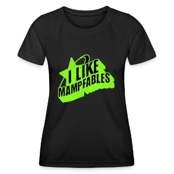 I like Mampfables - Live Healthy in the Spirit - Women's Functional T-Shirt - black - Front - AI Model Female 172 light (172cm)