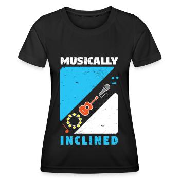 Musician Music Rhythm Clef - Women's Functional T-Shirt - black - Front - AI Model Female 172 light (172cm)