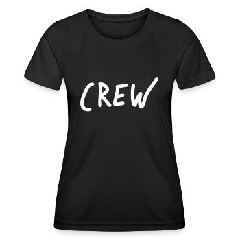 crew - T-shirt sport Femme - noir - Devant - AI Model Female 172 light (172cm)