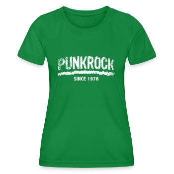 Punk rock since 1976 - T-shirt sport Femme - vert - Devant - AI Model Female 172 dark (172cm)