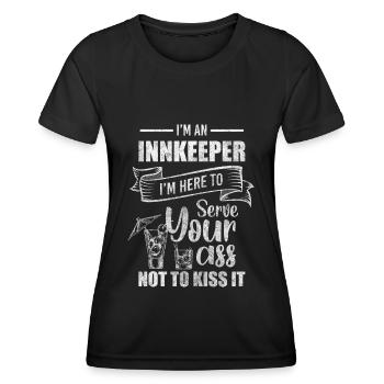 Wirtshaus Shot Cosy - Women's Functional T-Shirt - black - Front - AI Model Female 172 light (172cm)