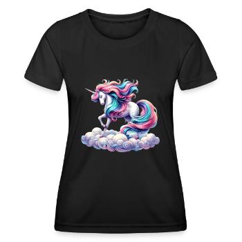 Mythisches Einhorn - Frauen Funktions-T-Shirt - Schwarz - Vorne - AI Model Female 172 light (172cm)