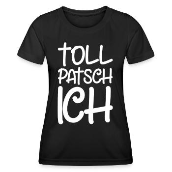 Tollpatsch Ich tollpatschig lustig tollpatschich - Frauen Funktions-T-Shirt - Schwarz - Vorne - AI Model Female 172 light (172cm)