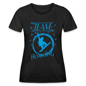 Snowboard Boarding Snowboarding - Frauen Funktions-T-Shirt - Schwarz - Vorne - AI Model Female 172 light (172cm)