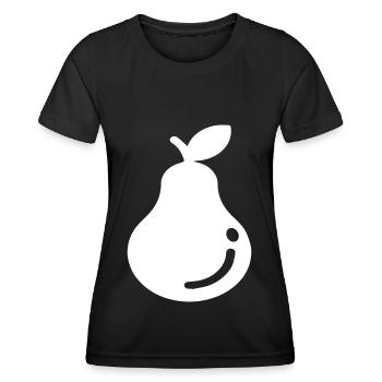 Birne Obst - Frauen Funktions-T-Shirt - Schwarz - Vorne - AI Model Female 172 light (172cm)